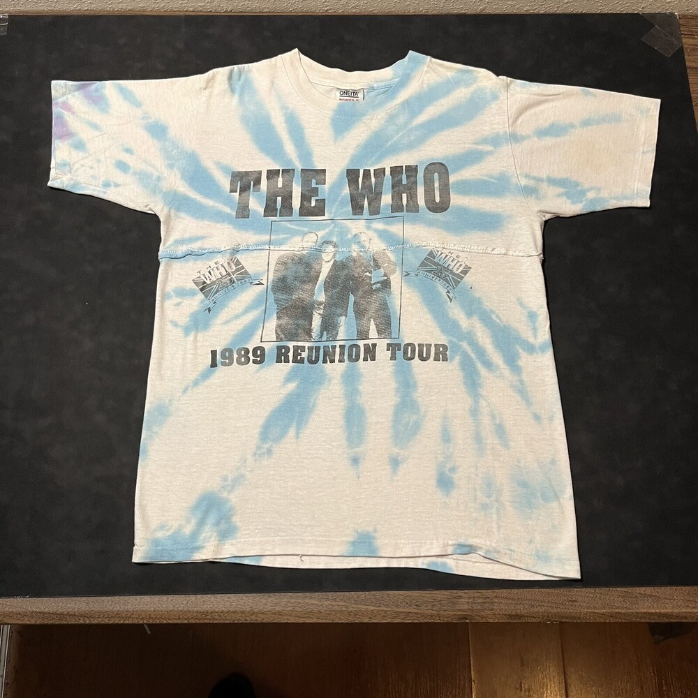 The Who Shirt Vintage Tie Dye USA Pinball Wizard Parking lot Grateful Dead 1980s
